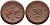 Саксония 50 пфеннигов 1921 виноград и лопата J. N 54 фарфор 1094-5-41