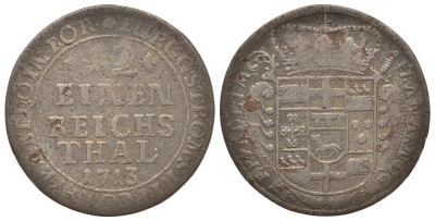 Падерборн 1/12 талера 1713 WR KM 153 серебро 413-6145