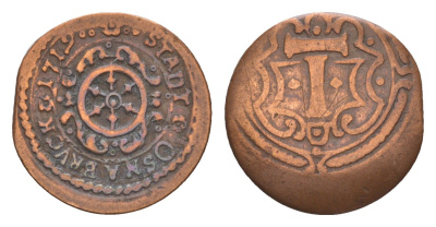 Оснабрюк 1 1/2 пфеннига 1719 KM 216 медь 413-2322