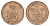 Швеция 5 эре 1880 Оскар II (1872-1907) KM 736 бронза 1518-743
