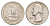 США 25 центов = квотер 1953 S, Джордж Вашингтон KM 164 серебро 4654-1012