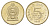 Шри-Ланка 5 рупий 2002 KM 148 алюминиевая бронза aUNC 4650-916