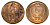 СССР 1 копейка 1984 Федорин 170 KM 126a латунь UNC 417-324