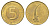 Словения 5 толаров 1999 KM 6 латунь 4571-333