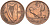 Ирландия 1 пенни 1928 курица с цыплятами KM 3 бронза 3460-146
