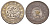 Япония КОПИЯ - 1 йена 1887 Yr. 10 тип - Y A25.2 белый металл 11-273-43
