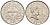 Филиппины 1 писо 2014 KM 269a сталь плакированная никелем 4604-1133
