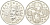 Франция 1/4 евро 2003 первая годовщина евровалюты KM 1991 серебро UNC 1521-1044