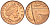 Великобритания 1 пенни 2009 Елизавета II (1952-2022) KM 1107, Spink B6 сталь плакированная медью 4609-664