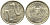 КИПР 2 ЦЕНТА 1985 КОЗЛЫ KM 54.2 никель латунь 112-761