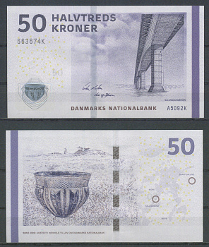 Дания 50 крон 2009 Pick 65 c бумага UNC (пресс) 2198-9-1-1