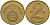 Венгрия 2 форинта 1978 ВР KM 591 латунь UNC 4150-653