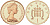 Великобритания 1 пенни 1984 Елизавета II (1952-2022) KM 927, Spink B2 бронза PROOF 1529-934