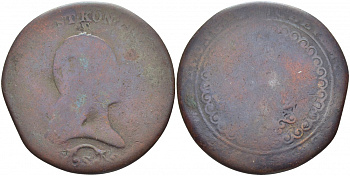 АВСТРИЯ 3 КРЕЙЦЕРА 1812 S, ФРАНЦ II (1792-1835) KM 2116 медь 114-846