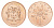 Ямайка 1 цент 1973 FM, тираж 20.000 экземпляров KM 51 бронза BU 4640-1269