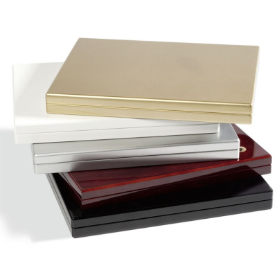 Касета для монет PIANO для квадратных капсул. Цвет - красное дерево. Leuchtturm. 337934