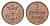 Данциг 2 пфеннига 1923 KM 141 бронза UNC 1529-1414