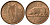 ИРЛАНДИЯ 1/2 ПЕННИ 1953 СВИНЬЯ С ПОРОСЯТАМИ KM 10 бронза UNC 4393-1253