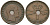 Дания 1 ригсбанкскиллинг 1853 Фредерик VII (1848-1863) KM 756 медь 4171-833