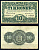 Дания 10 крон 1945 серия d Pick 37 d бумага 6301-44-2-1