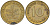 ФРГ 10 пфеннигов 1966 J KM 108 сталь плакированная латунью 4126-532