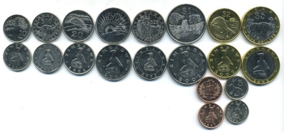 Зимбабве лот из 10 монет 1997-2003 (1, 5, 10, 20, 50 центов, 1, 2, 5, 10, 25 долларов) UNC 181-1121-1133