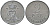 ДАНИЯ 2 ЭРЕ 1968 C;S, ФРЕДЕРИК IX (1947-1972) KM 840,2 цинк 202-714