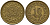 Тунис 10 миллимов 1960 AH 1380 KM 306 латунь 4154-1148