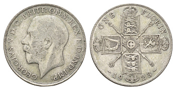 Великобритания 2 шиллинга (флорин) 1923 Георг V (1910-1936) KM 817, Spink 4012 серебро 181-314