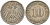 Германия 10 пфеннигов 1900 A KM 12, J. 13 медно-никель 4401-1143