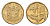 ЮАР 10 центов 1990 герб, цветок алоэ KM 135 сталь плакированная бронзой UNC 4694-636