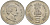Индия 5 рупий 1985 на смерть Индиры Ганди KM 150 медно-никель aUNC 97-336