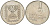 Израиль 1/2 лиры 1975 JE 5735, без звезды Давида KM 36.1 медно-никель 85-257