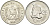 Гватемала 25 сентаво 1990 женская голова влево KM 278.5 медно-никель UNC 4367-723
