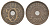 Дания 5 эре 1927 NCH, Кристиан X (1912-1947) KM 828 бронза 4700-753