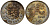 Люксембург 25 сантимов 1927 Шарлотта (1918-1964) KM 37 медно-никель 4577-711