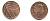 Великобритания 1 пенни 2010 Елизавета II (1952-2022) KM 1107, Spink B6 сталь плакированная медью 177-1221