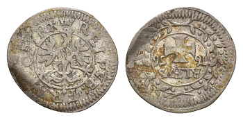 Франкфурт 1 альбус 1656 KM 108.2 серебро 1515-834