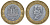 Сирия 25 фунтов 1995 Хафез Асад KM 122 биметалл 4145-1216