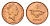 Соломоновы Острова 1 цент 1996 KM 24 сталь плакированная бронзой UNC 4618-116