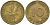 ФРГ 10 пфеннигов 1950 D KM 108, J.383 сталь плакированная латунью 4681-1113