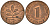 ФРГ 1 пфенниг 1977 J KM 105, J. 380 сталь плакированная медью    4598-557