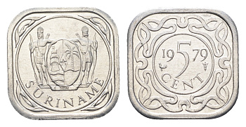 Суринам 5 центов 1979 KM 12.1a алюминий UNC 3459-627
