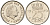 Нидерланды 25 центов 1979 Юлиана (1949-1980) КМ 183 никель    4124-154