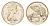 Новая Зеландия 5 центов 1984 Елизавета II (1952-2022), ящерица гаттерия, тираж 25.000 экземпляров KM 34 медно-никель BU 4651-218
