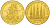 Гамбург медаль 1957 восстановление шпилей церкви Святых Якова и Георгия 1722-1957. 19,0 мм, 3,55 гр золото UNC 00-822-65