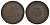 Швеция 1/2 скиллинга 1801 Густав IV Адольф (1792-1809) KM 549 медь 60-356