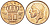 БЕЛЬГИЯ 50 САНТИМОВ 1988 BELGIE, БОДУЭН I (1951-1993) KM 149.1 бронза 206-157