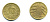 ГЕРМАНИЯ 10 РЕЙХСПФЕННИГОВ 1924 F KM 40, J. 317, Weege 9 алюминиевая бронза 46-1415