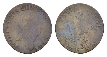 Пруссия 3 гроша 1786 E, Фридрих II (1740-1786) KM A328 серебро 00-00
